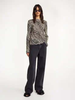 Discount By Malene Birger Pricilla top Zebra