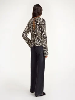 Discount By Malene Birger Pricilla top Zebra