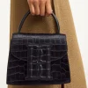 Hot By Malene Birger Ramil skuldertaske i l&aelig;der Black