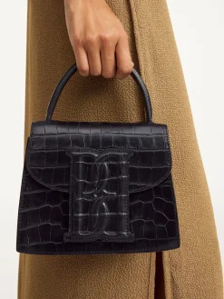 Hot By Malene Birger Ramil skuldertaske i l&aelig;der Black