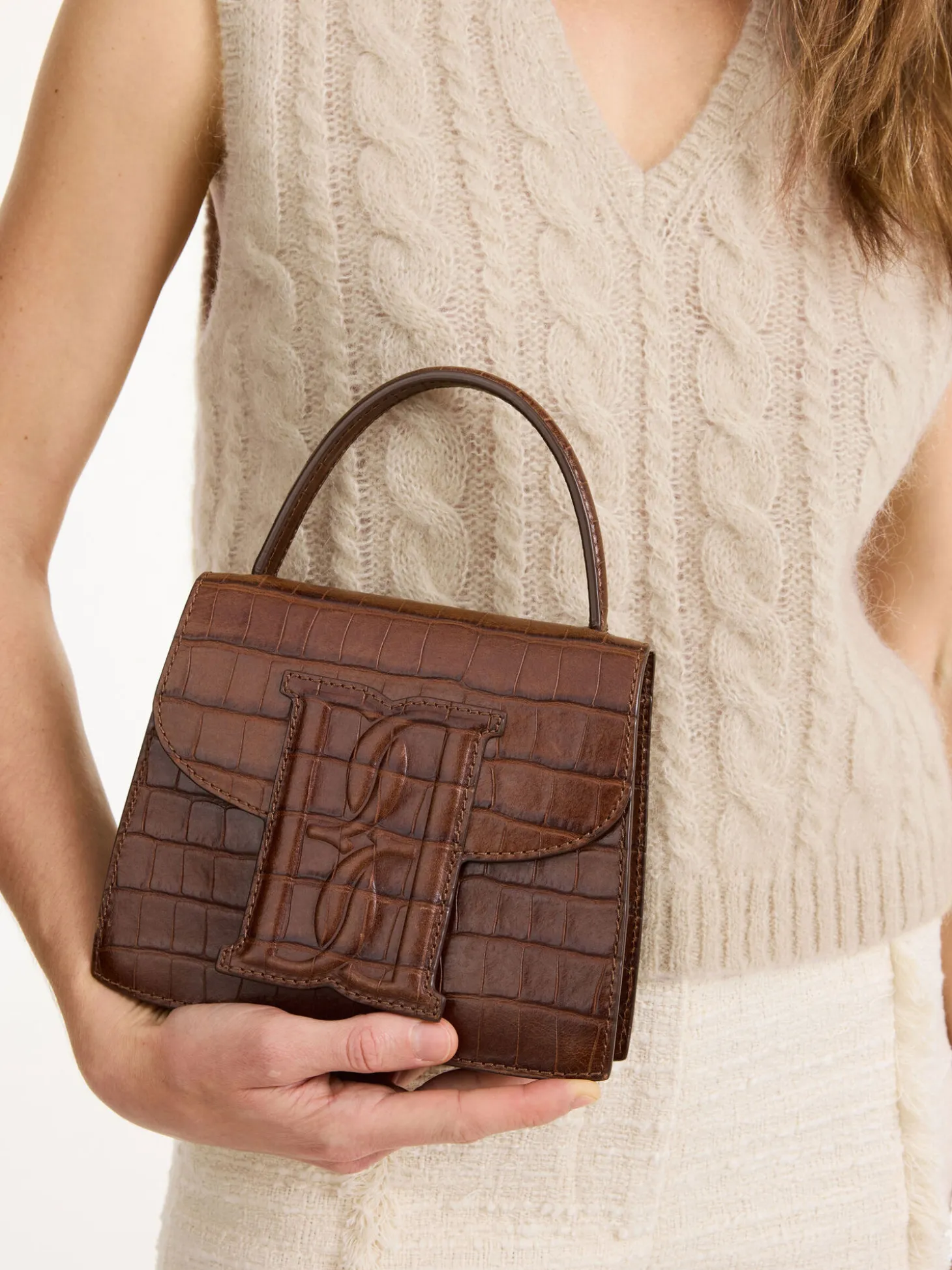 Discount By Malene Birger Ramil skuldertaske i læder Bison