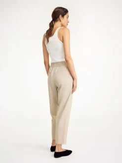 Best By Malene Birger Remi bukser BeigeMelange