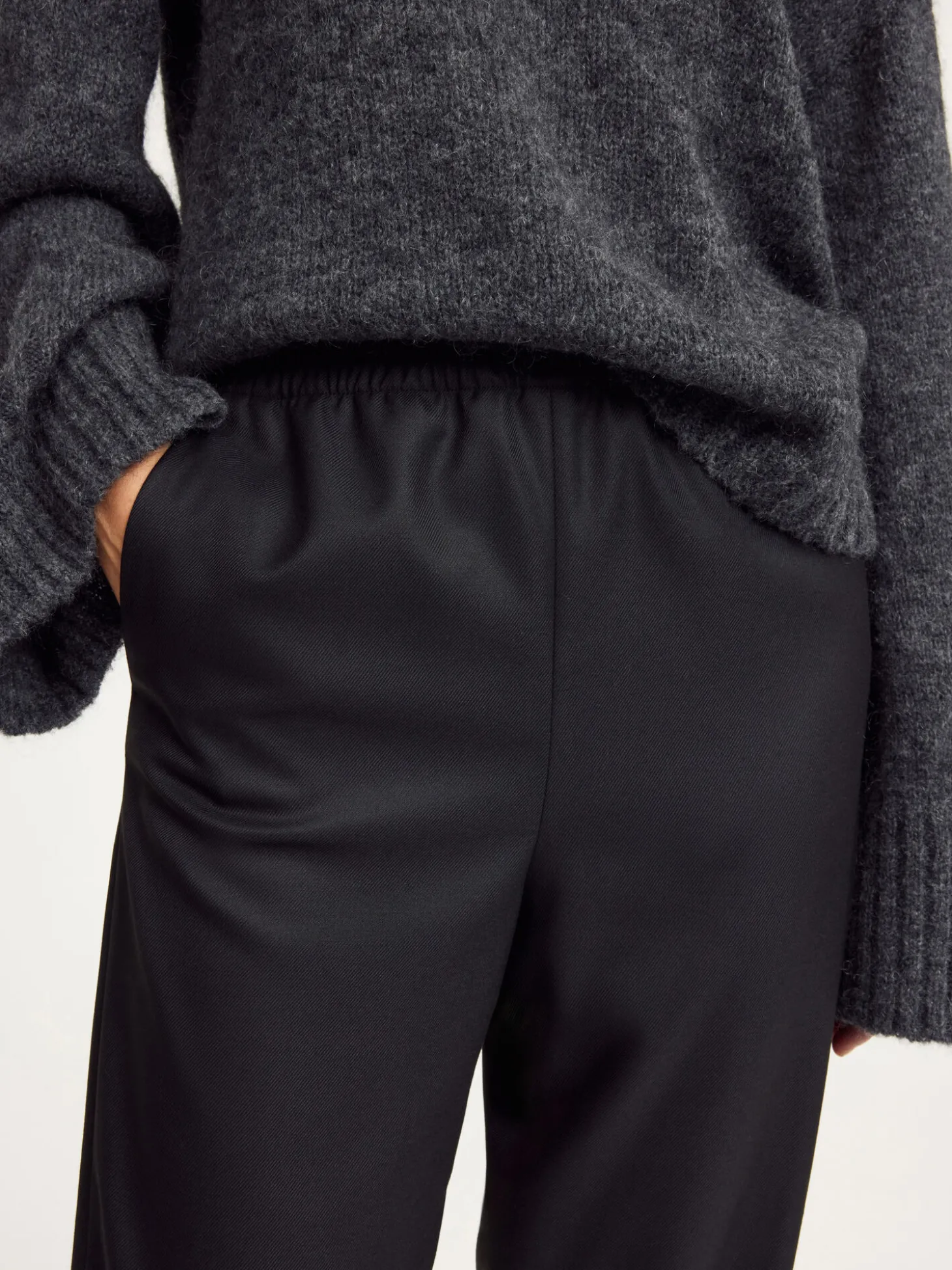 Online By Malene Birger Remi bukser Black