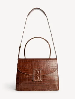 Discount By Malene Birger Ronlas skuldertaske i l&aelig;der Bison