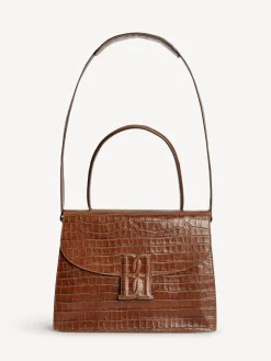 Discount By Malene Birger Ronlas skuldertaske i l&aelig;der Bison