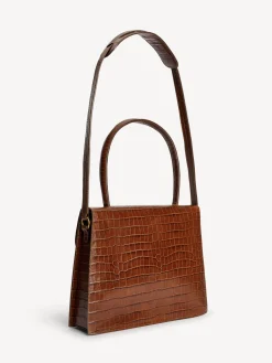 Discount By Malene Birger Ronlas skuldertaske i l&aelig;der Bison
