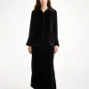 New By Malene Birger Rosiannas fl&oslash;jlsskjorte Black