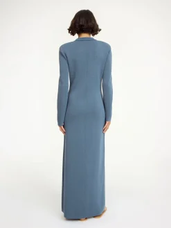 New By Malene Birger Rosie maxikjole Grisaille