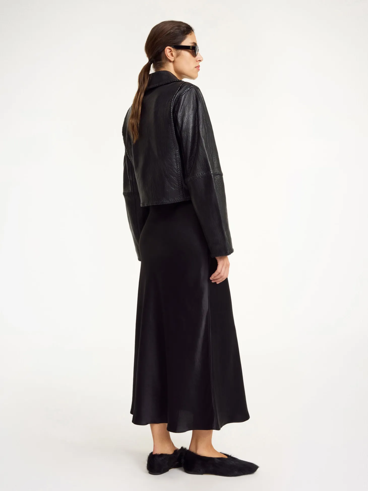 Discount By Malene Birger Rowani læderjakke Black