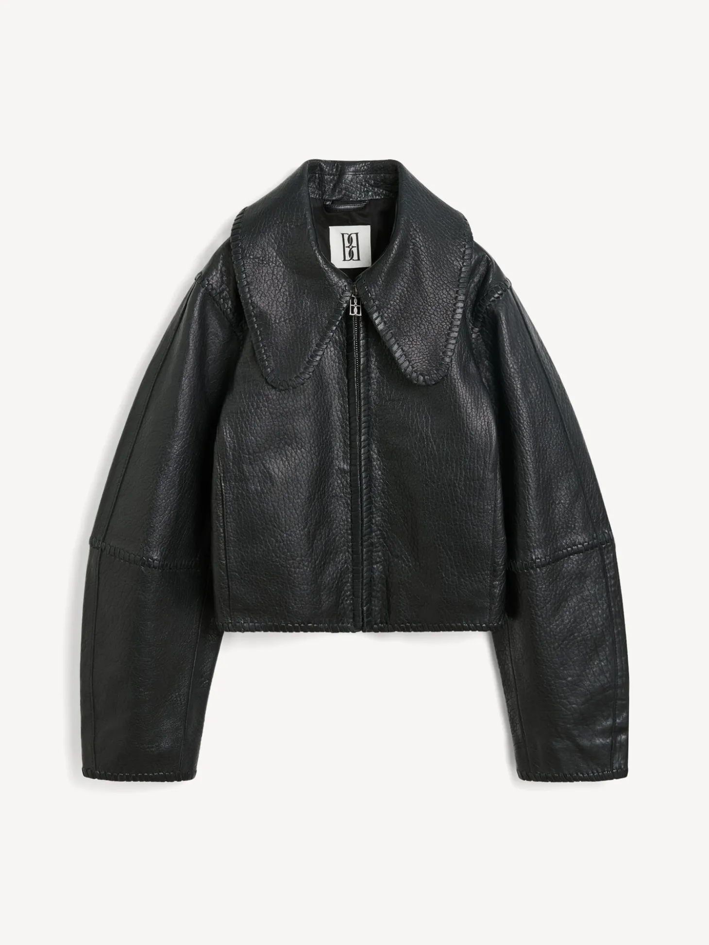 Discount By Malene Birger Rowani læderjakke Black