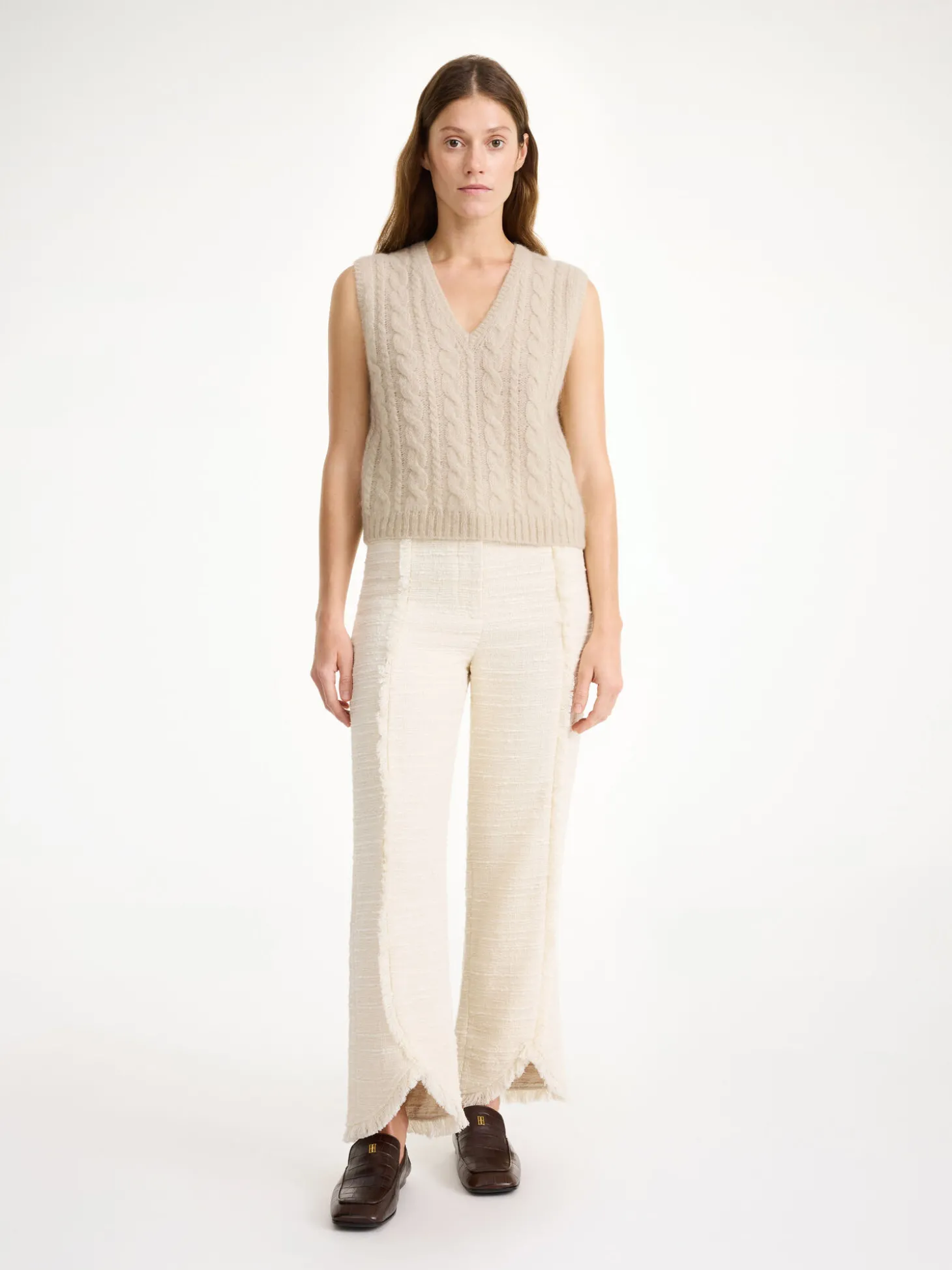 Online By Malene Birger Simea vest OysterGray