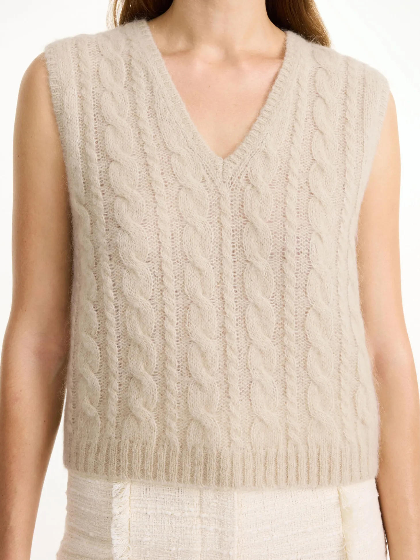 Online By Malene Birger Simea vest OysterGray