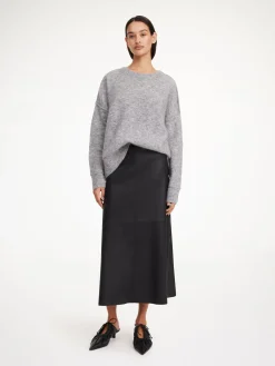 Clearance By Malene Birger Simoas nederdel i l&aelig;der Black