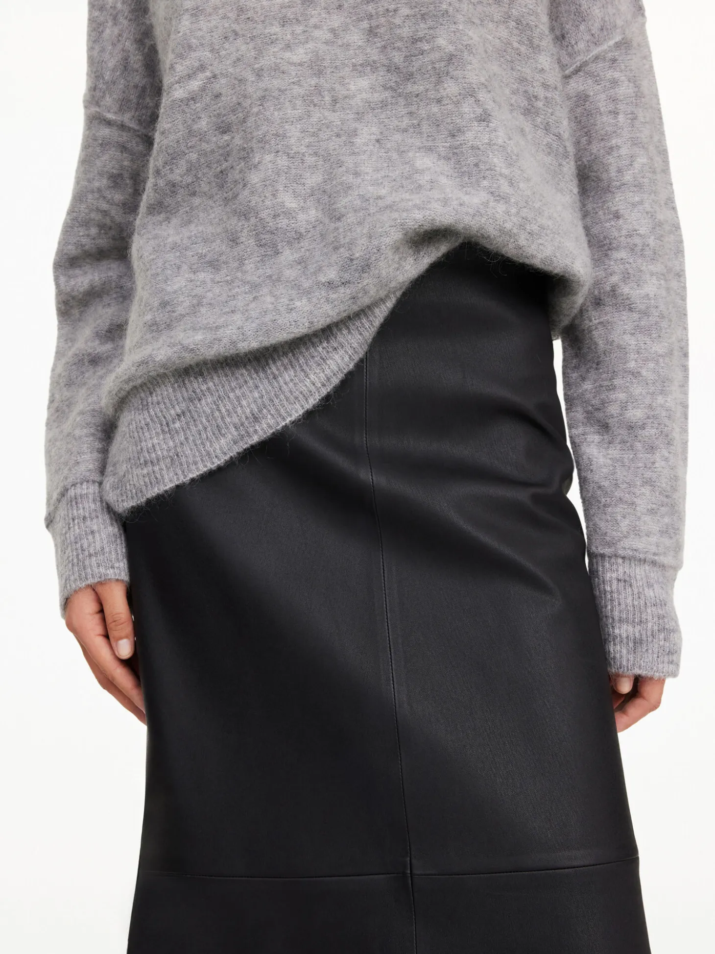 Clearance By Malene Birger Simoas nederdel i læder Black