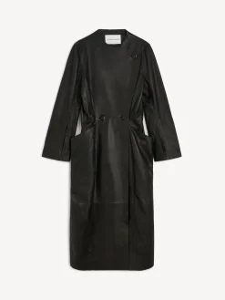 Clearance By Malene Birger Sirrena frakke i l&aelig;der Black
