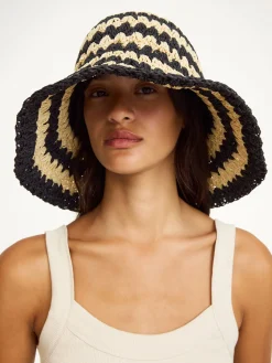 Sale By Malene Birger Strawie hat Black