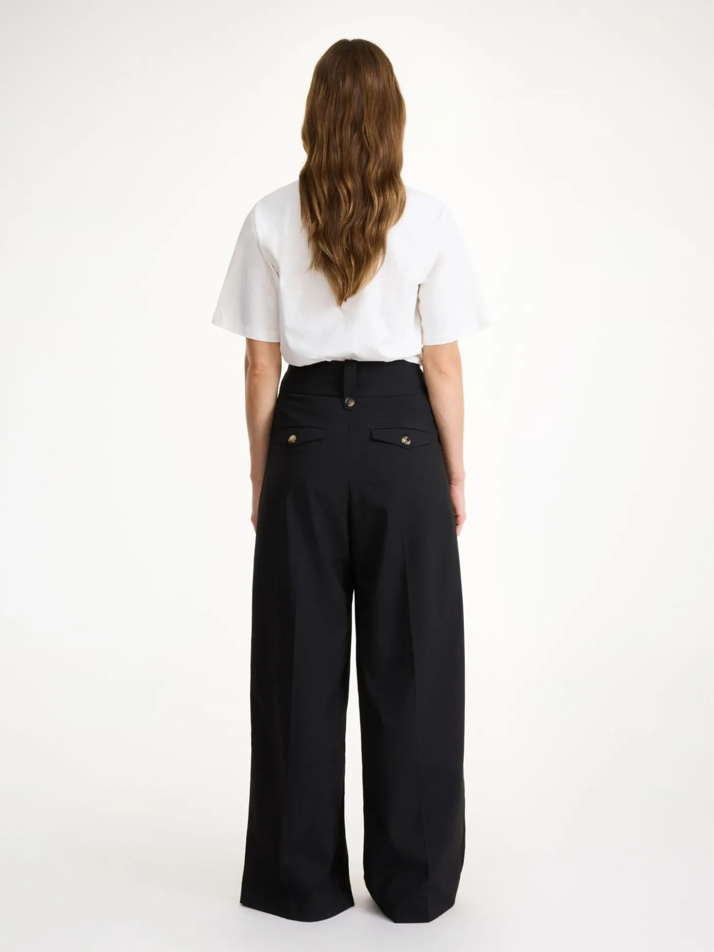 New By Malene Birger Taal højtaljede bukser Black