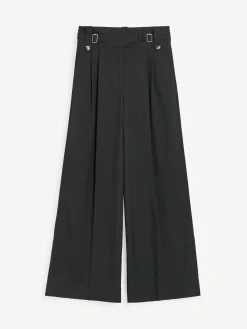 New By Malene Birger Taal højtaljede bukser Black