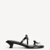 Best By Malene Birger Tianno l&aelig;dersandaler Black