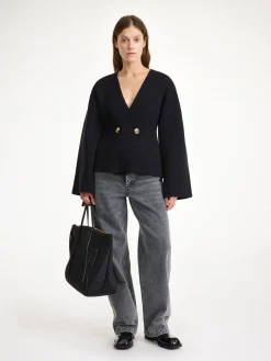 Outlet By Malene Birger Tinley cardigan i uldblanding Black