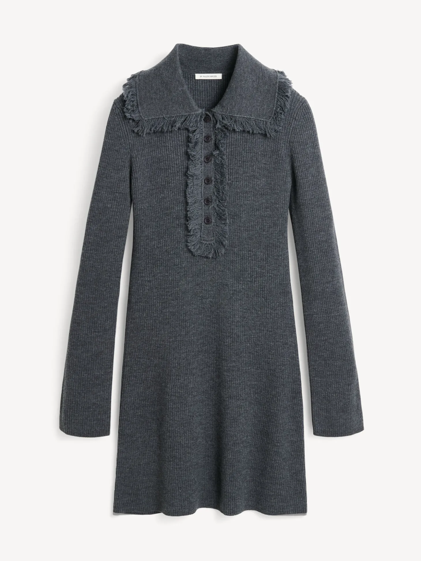 Online By Malene Birger Tonai kjole i merinould Jetgrey