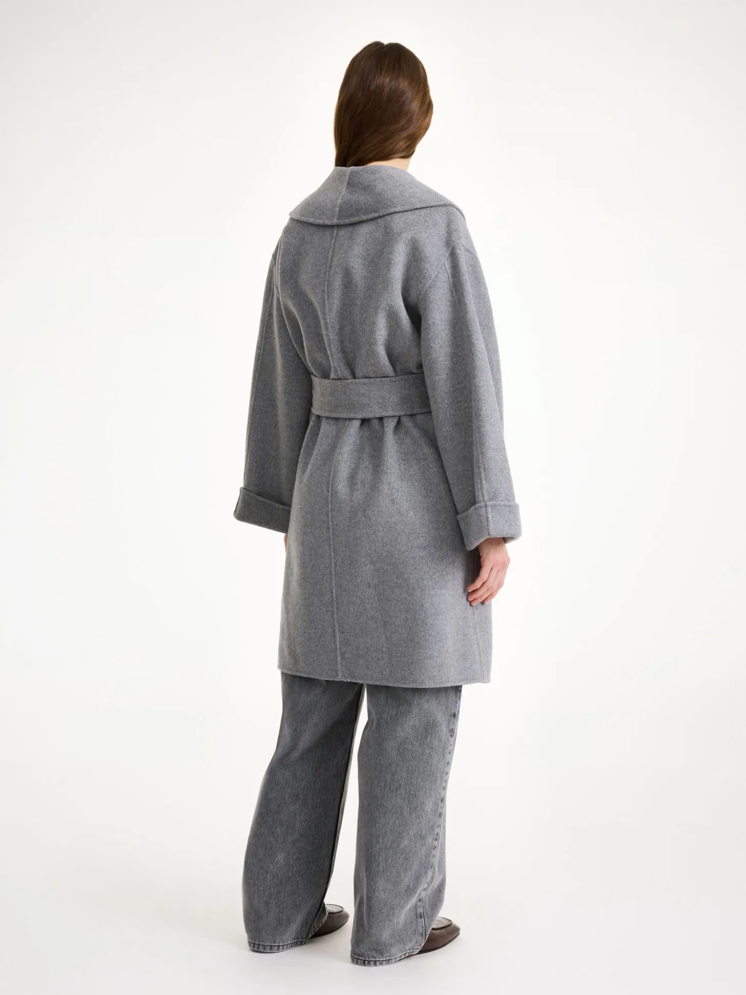 Best By Malene Birger Trullas uldfrakke GreyMelange