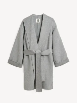 Best By Malene Birger Trullas uldfrakke GreyMelange