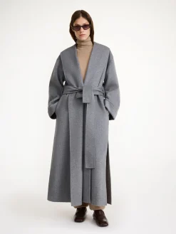 Fashion By Malene Birger Trullem uldfrakke GreyMelange