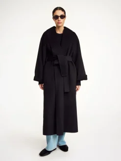 New By Malene Birger Trullem uldfrakke Black
