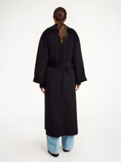 New By Malene Birger Trullem uldfrakke Black