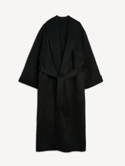 New By Malene Birger Trullem uldfrakke Black