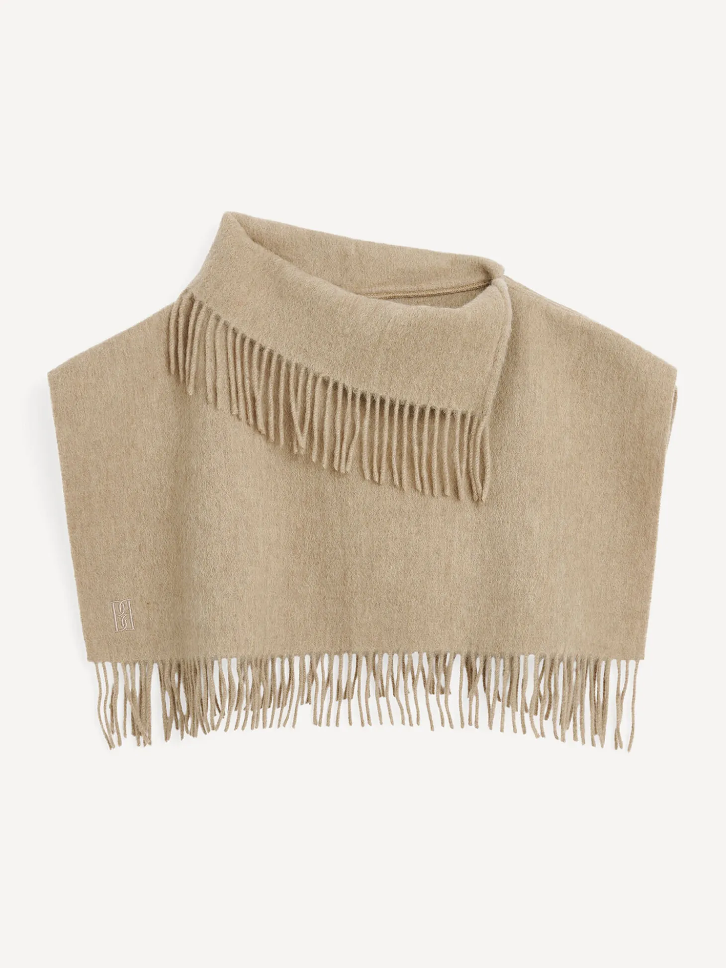 Clearance By Malene Birger Turtla halsedisse i uld GreyBrownMelange