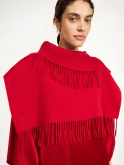 Hot By Malene Birger Turtla halsedisse i uld DarkChilli