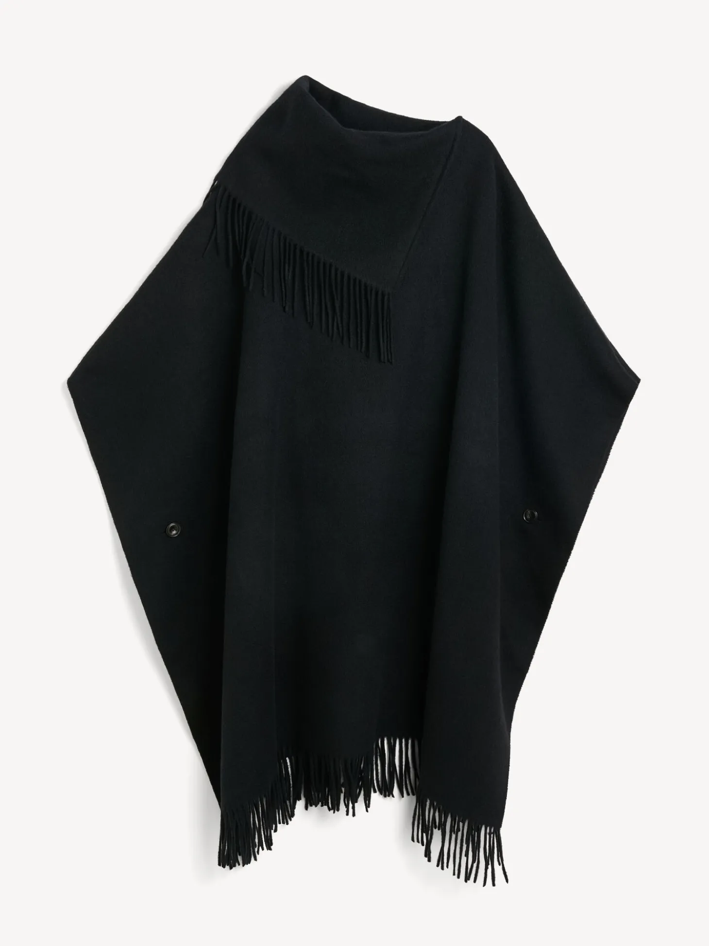 New By Malene Birger Turtlo uldponcho Black