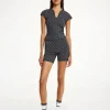 Hot By Malene Birger Venazia tr&aelig;ningstop MonogramBlack&Grey
