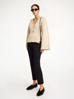 Fashion By Malene Birger Vilea cropped bukser Black