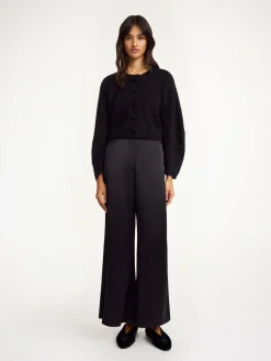 Fashion By Malene Birger Zharea cardigan i uldblanding Black