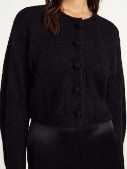 Fashion By Malene Birger Zharea cardigan i uldblanding Black
