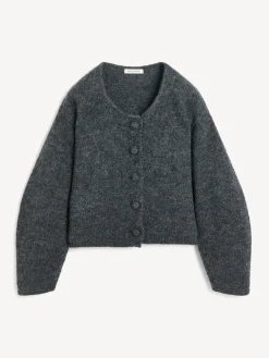 Clearance By Malene Birger Zharea cardigan i uldblanding GreyMelange