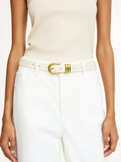 Hot By Malene Birger Zoilo læderbælte SoftWhite